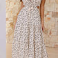 Trendsi - Cutout Printed Sleeveless Midi Cami Dress