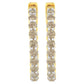 10K Yellow Gold Plated Sterling Silver Diamond Hoop Earrings (2 cttw, K-L Color, I2-I3 Clarity)