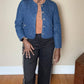 Entro - Austin Quilted Denim Collarless Jacket