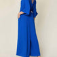 Double Take - Chic Surplice Wide Leg Jumpsuit