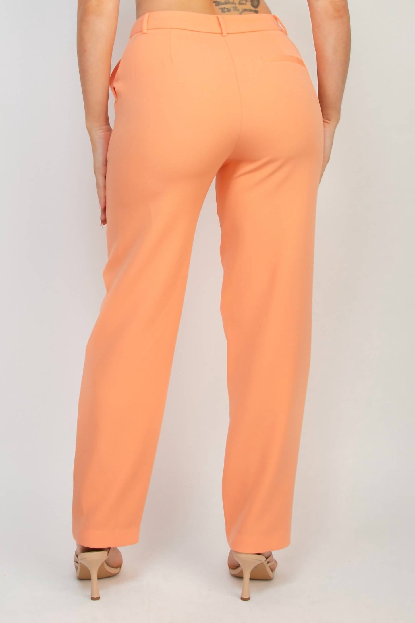 A.C.G. Los Angeles - Mid Rise Dressy Pants With Pockets On Sides