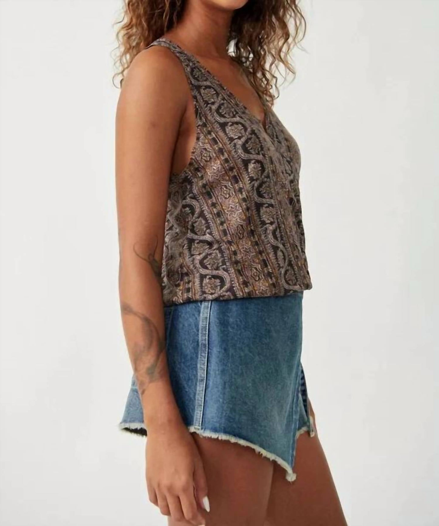 Free People - Twisted Printed Tank Top