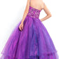 Rachel Allan - Beaded Bodice Organza Pageant Ball Gown