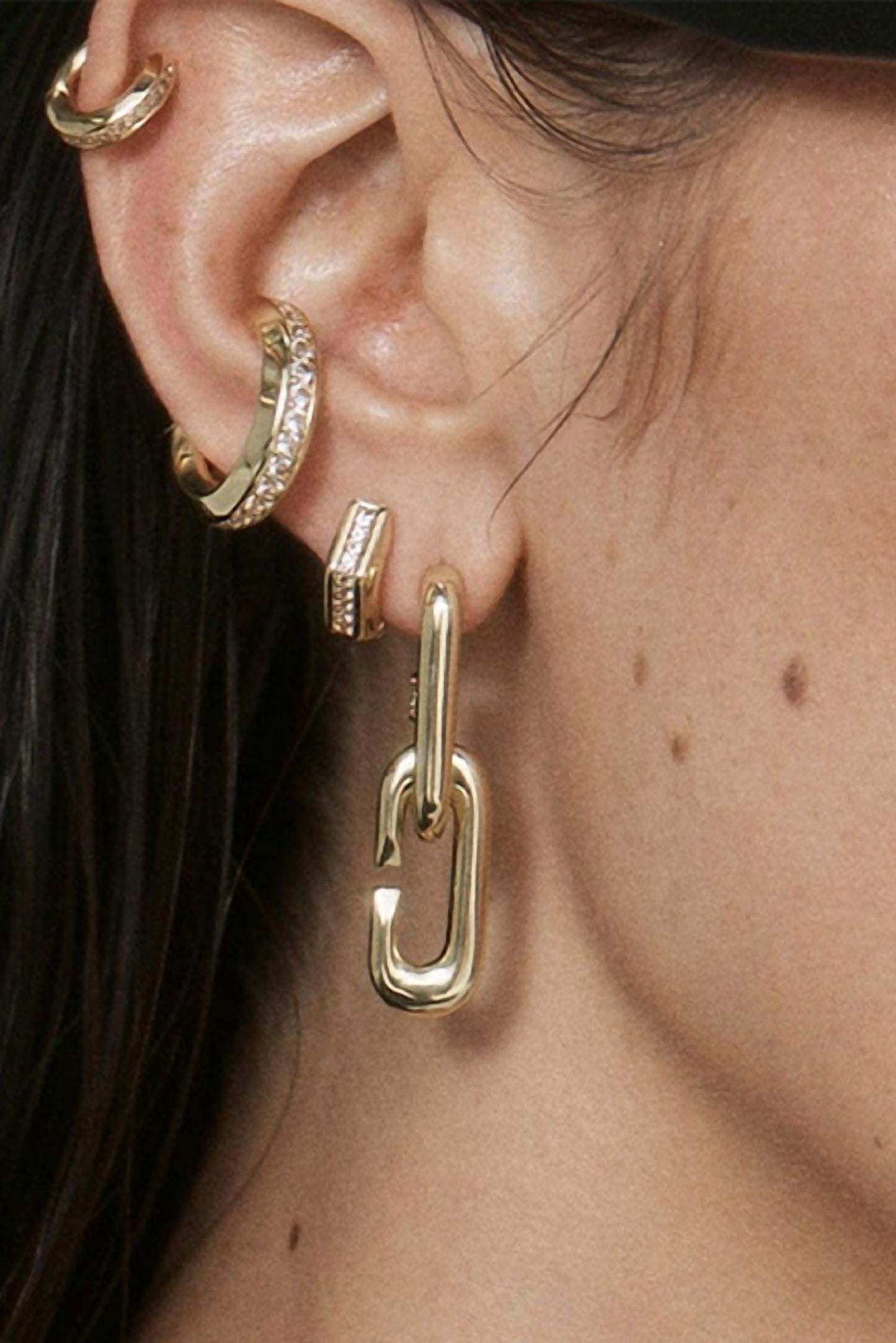 F+H Studios - ION HUGGIE HOOP EARRINGS