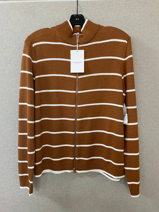 Lafayette 148 - Women's Stripe Fitted Bomber Jacket