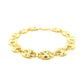 11.0mm 14k Yellow Gold Puffed Mariner Link Bracelet