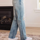 Judy Blue - High Rise Rigid Magic Destroyed Straight Jeans