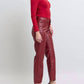 Judy Blue - Tummy Control Faux Leather Straight Pants