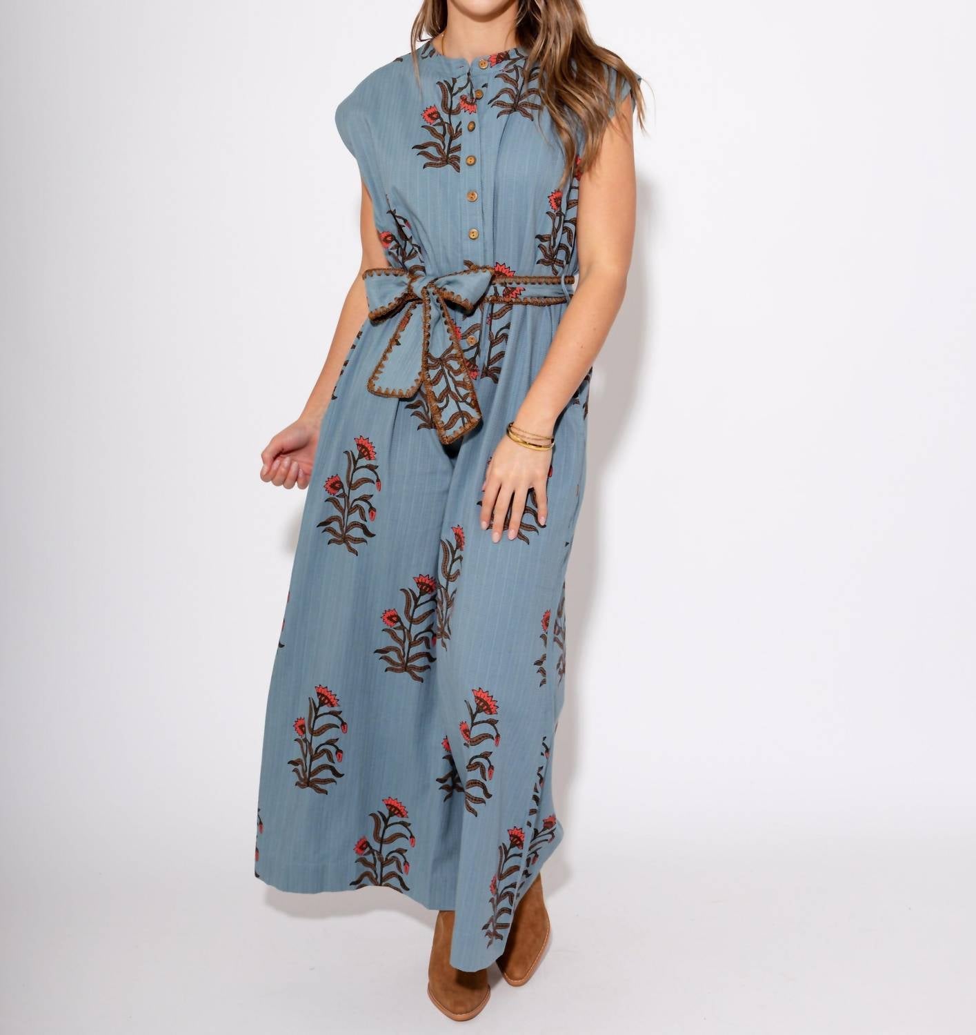 Ivy Jane - Women's Block Print Jumpsuit