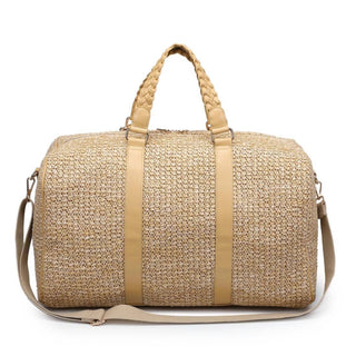 Urban Expressions - Bolsa de viagem de palha Coastal Escape feminina