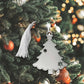 Creative Gifts International - Holiday Tree Shaped Ornament With Snowflake Cutouts