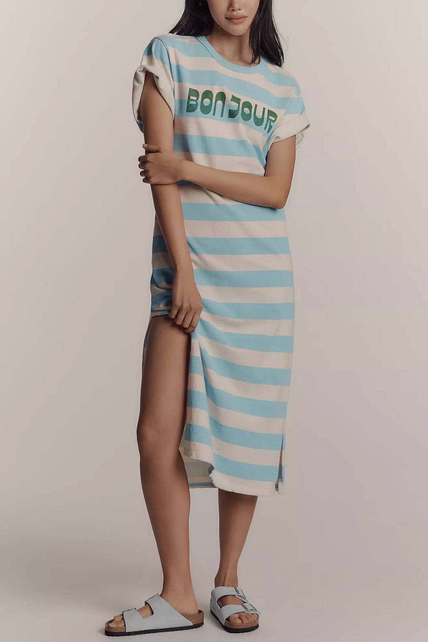 Sundry - Bonjour Rugby Stripe Midi Dress