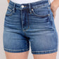 Judy Blue - Tummy Control Mid Length Shorts