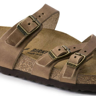 Birkenstock - Sandália Franca de couro oleado feminina