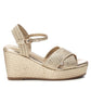 Xti - Women's Metallic Wedge Sandals