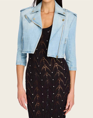 Generation Love - Crawford Denim Moto Jacket