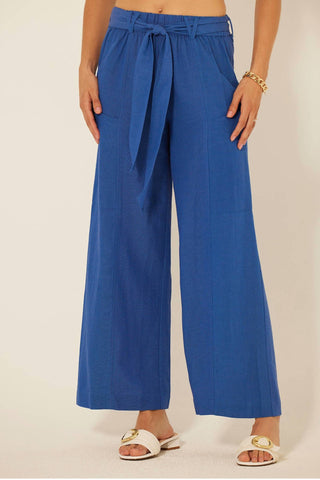 Bila77 - Calça com design de gravata frontal granada