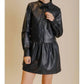 Aureum - Vegan Leather Midi Dress