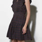 Greylin - Marlo Plaid Ruffle Sleeve Mini Dress
