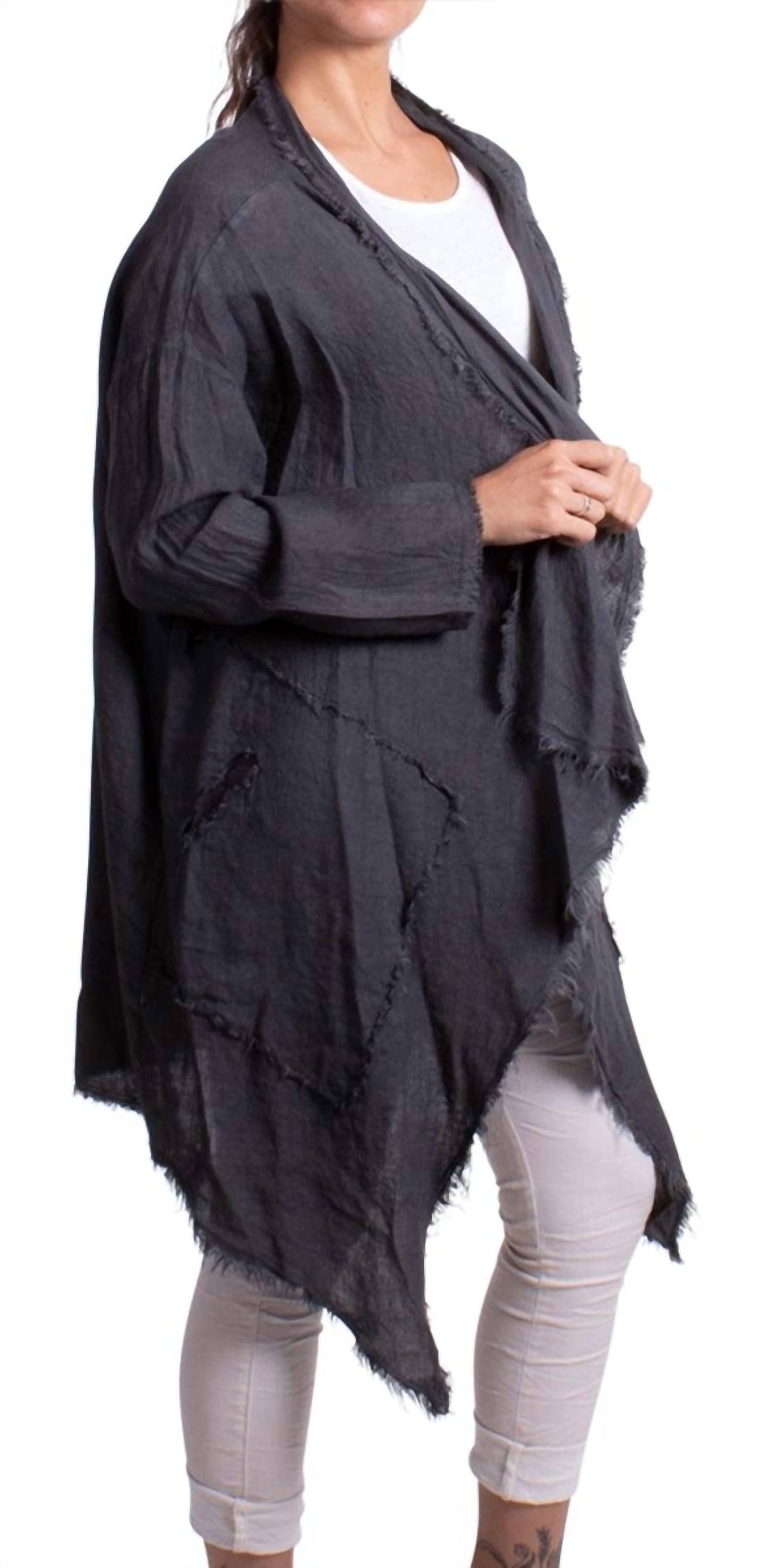 Gigi Moda - Aisha Linen Long Sleeve Cardigan