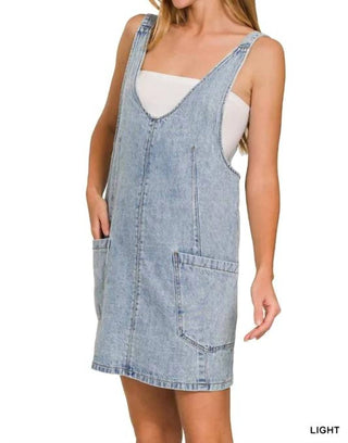 Trendsi - Vestido curto jeans Zenana