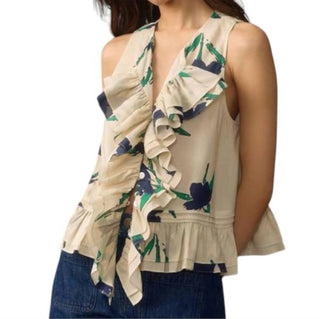 Hope For Flowers - Frilled Shell Top