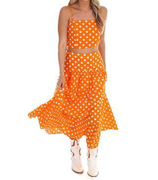 Day + Moon - Polka Dot Maxi Skirt Set