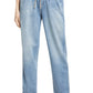 Closed Anni Paperbag High Waist Straight Leg Jeans in Mid Blue, Size 27