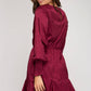 She + Sky - Animal Jacquard Godet Dress