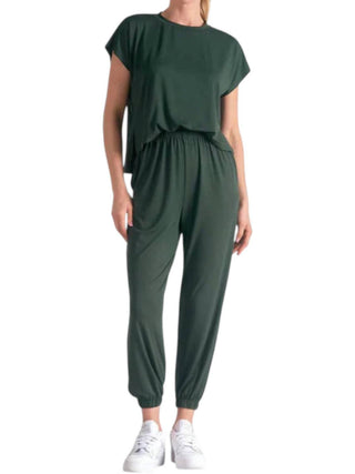 Elan - Short Sleeve T Shirt Jumpsuit