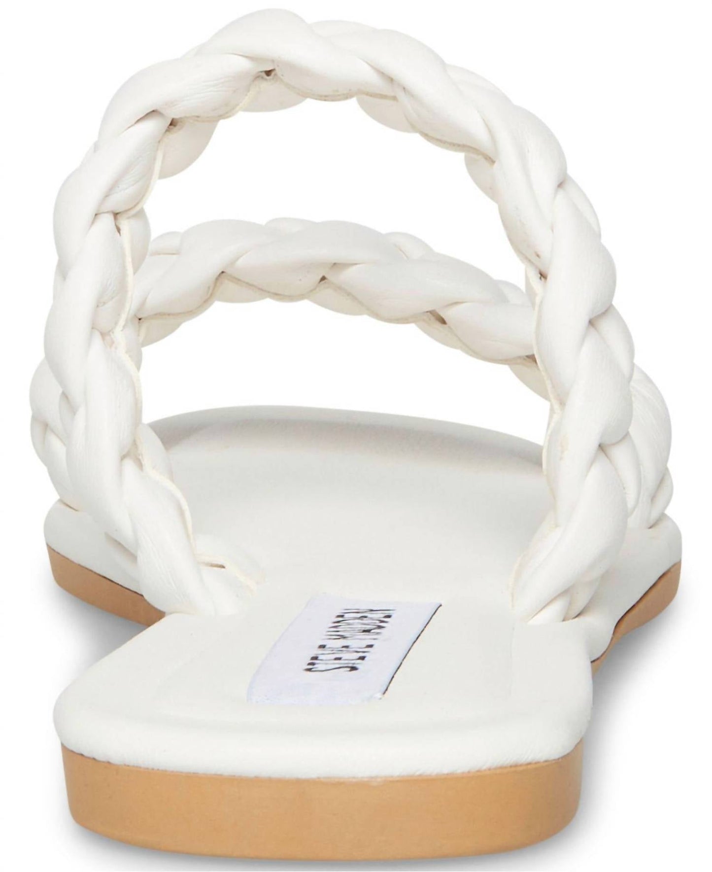 Steve Madden - Women's Persia Chunky Braid Detail Double Toe-straps Flats Slide Mule