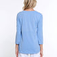 Multiples - 3/4 Sleeve Tulip Hem Top