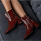 Franco Sarto - Women's Flexa Fabiene Leather Square Toe Bootie
