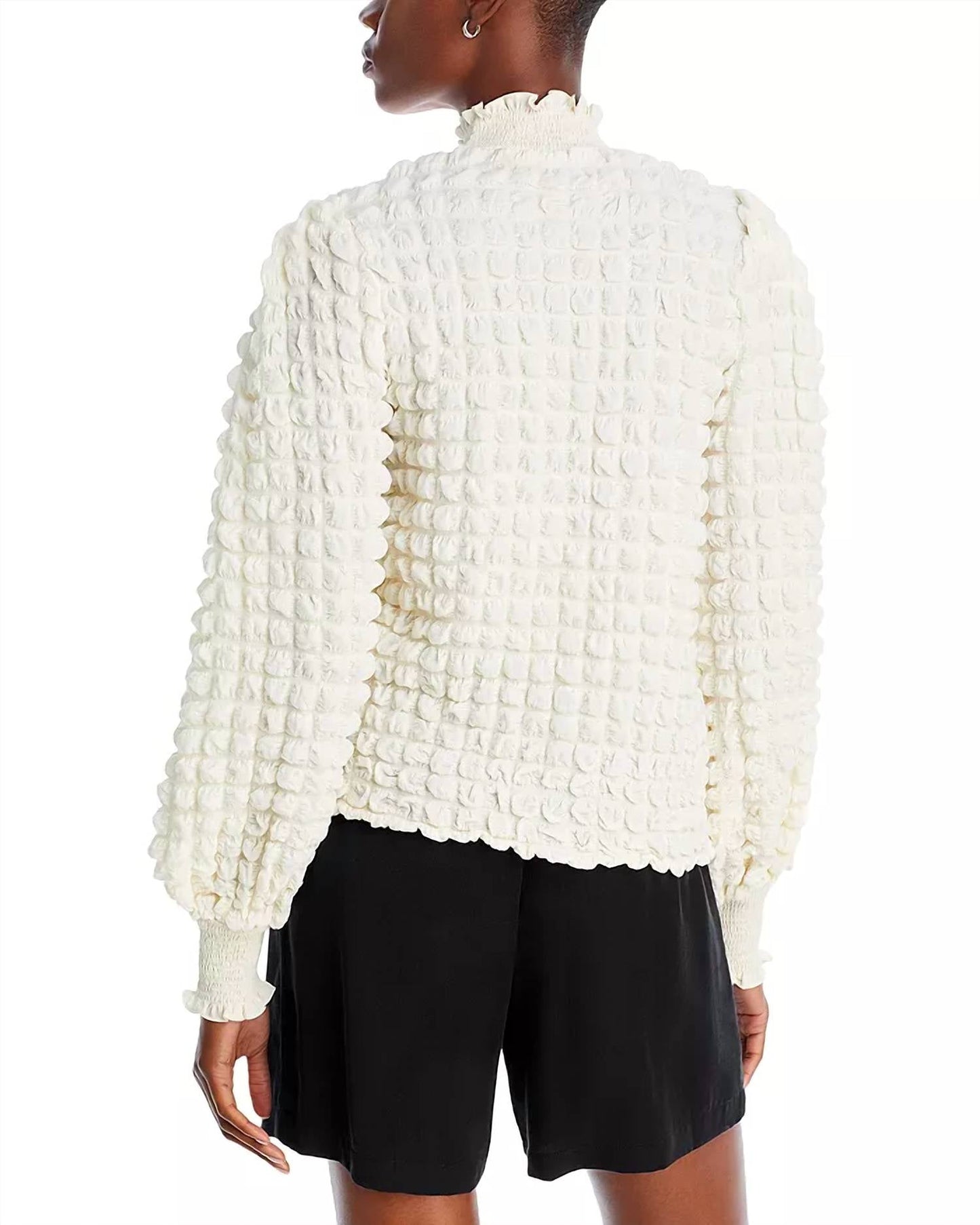 Endless Rose - Women's Textured Mock Neck Top