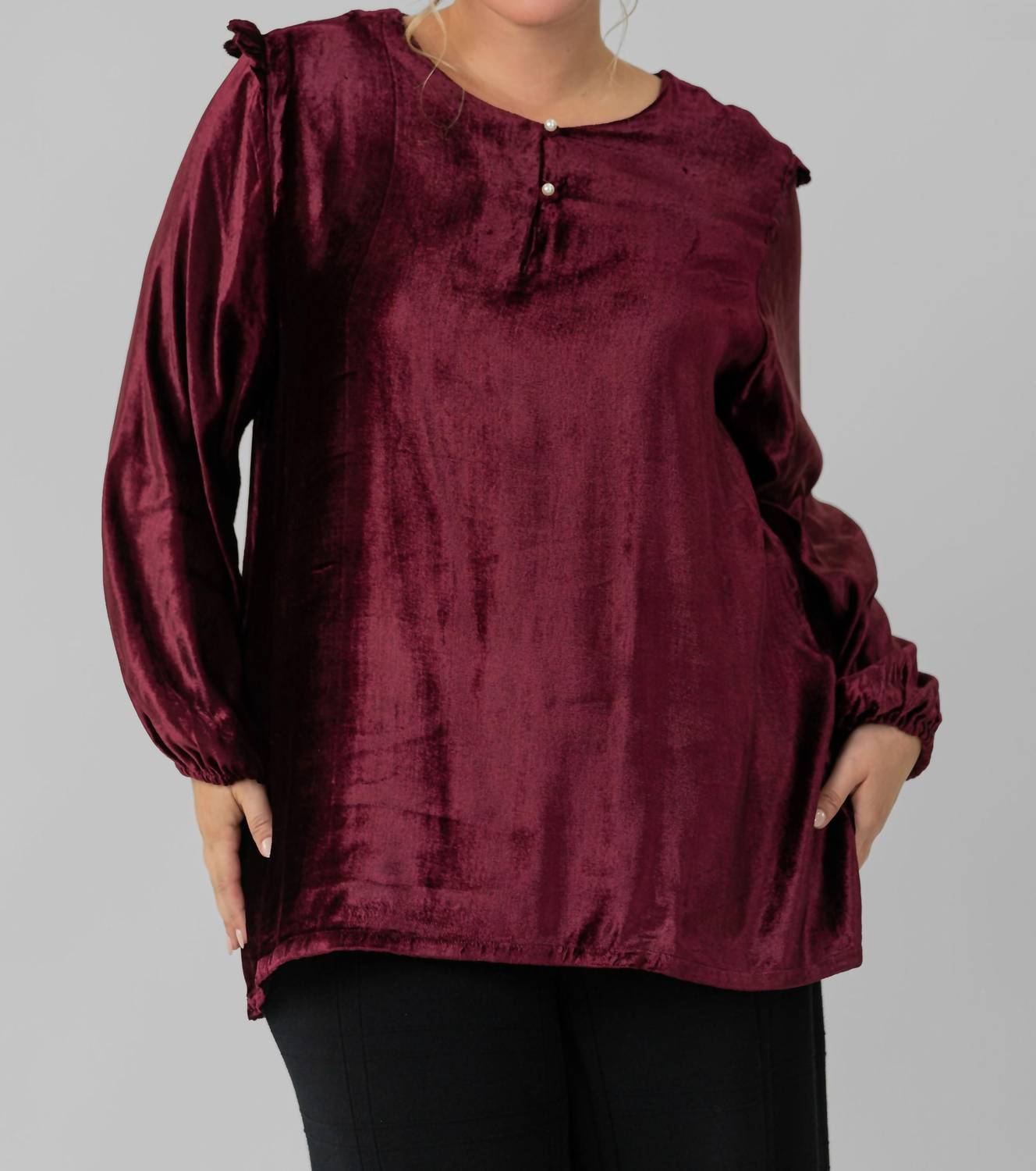 Emily Lovelock - Hazel Long Sleeve Top - Plus