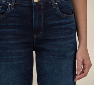 Kut From The Kloth - Calça Jeans Longa de Cintura Alta e Perna Larga