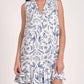 Elan - Sleeveless Botanical Print Collar Dress