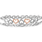 Sterling Silver Diamond Accent 3 Piece Adjustable Bolo Bracelet Set