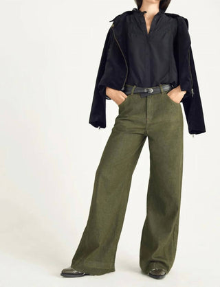 Cotelac - High-waisted Wide-leg Jeans