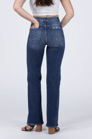 Calça jeans reta de cintura alta Risen - Blow My Mind
