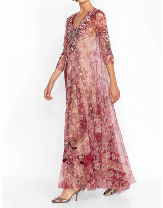 Johnny Was - Vestido de malha Cardinal