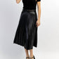 A.Ren - Camden Faux Leather Midi Skirt