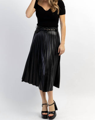 A.Ren - Camden Faux Leather Midi Skirt
