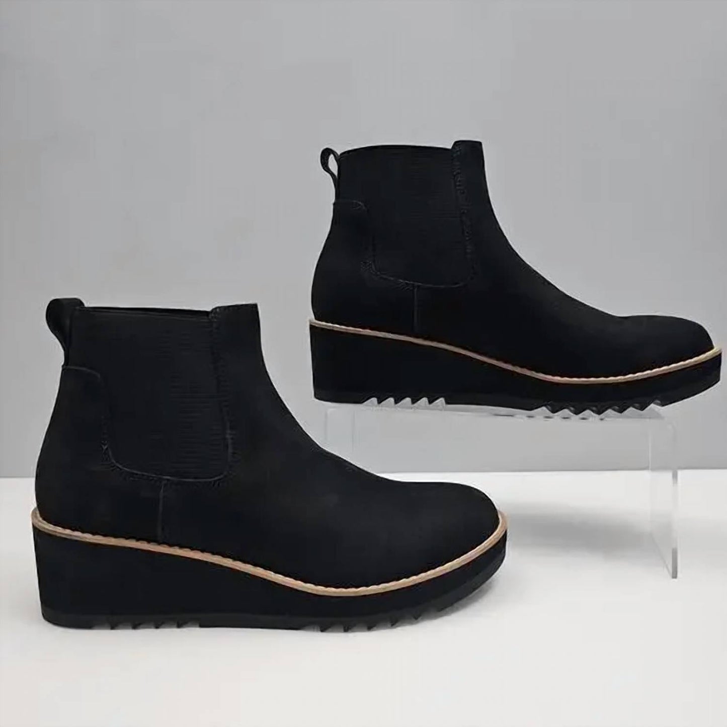 Eileen Fisher - Chelsea Suede Wedge Boots