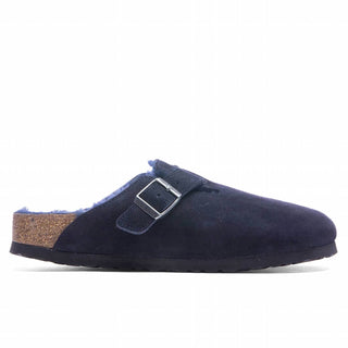 Birkenstock - Tamancos femininos de pele de carneiro Boston