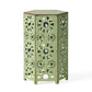 Galore Side Table With Sunburst Cut Out Design