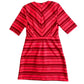Ralph Lauren - Women's Striped V-neck A Line Dress