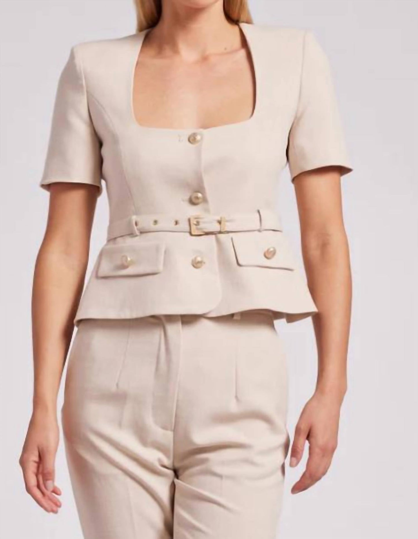 Generation Love - Lois Light Suiting Blazer Top