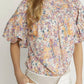 Entro - Floral Pleated Bodysuit