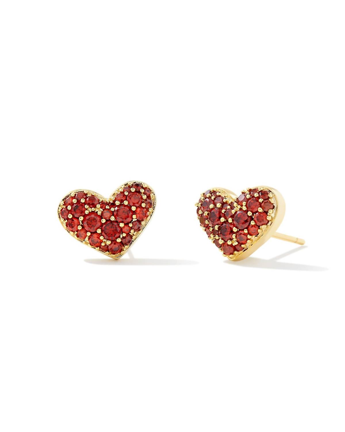 Kendra Scott - Women's Ari Pave Crystal Heart Earrings